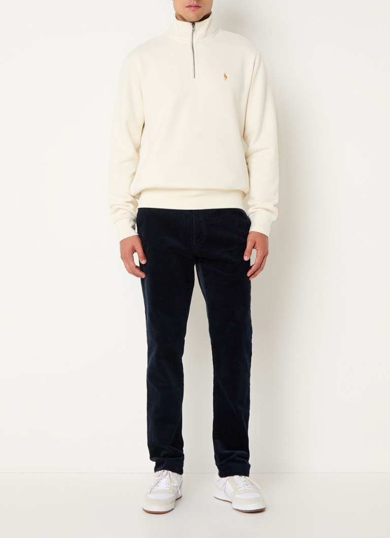 Ralph Lauren sweater with half zip and logo embroidery