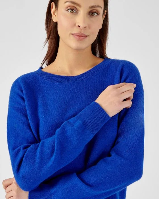 Pull col rond en pur cachemire