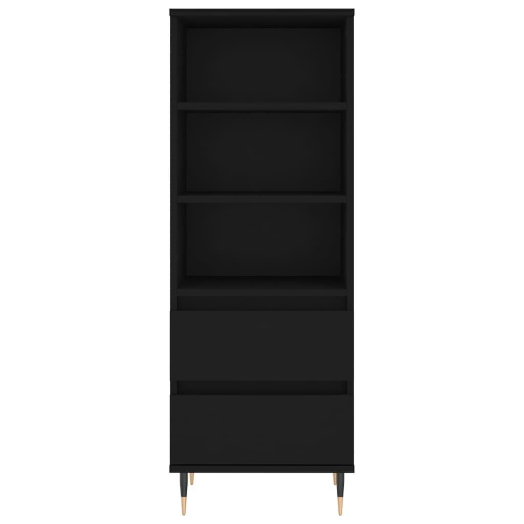 vidaXL Sideboard Highboard Schwarz 40x36x110 cm Holzwerkstoff (1 St)