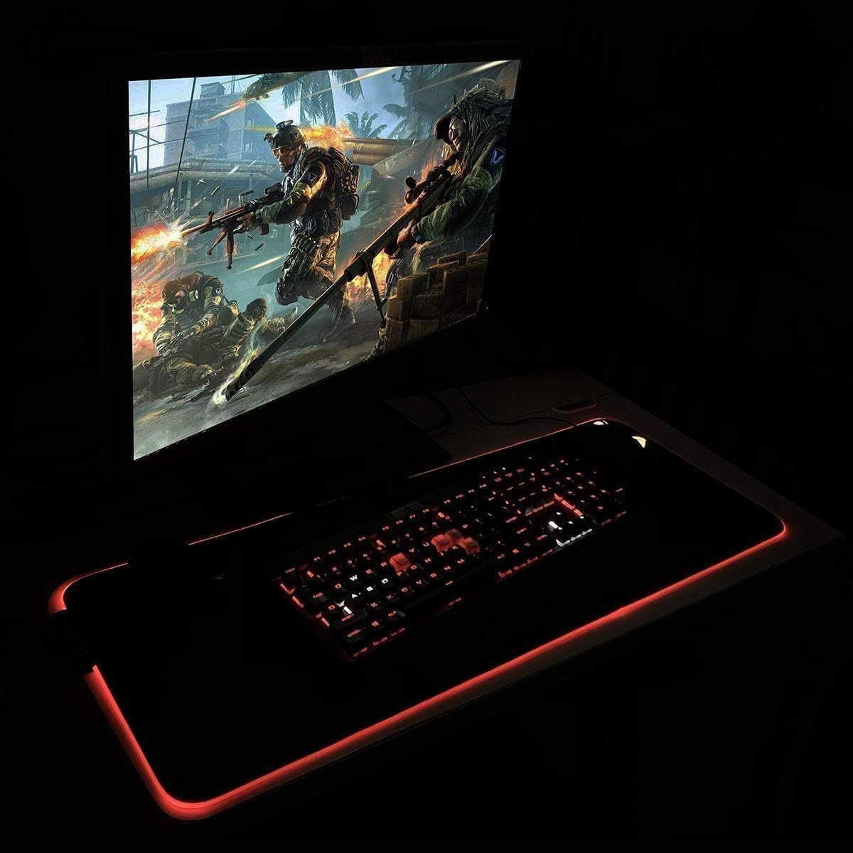 Gamedealer Gaming Mauspad Gamedealer LED Mousepad Mauspad XXL (Set)