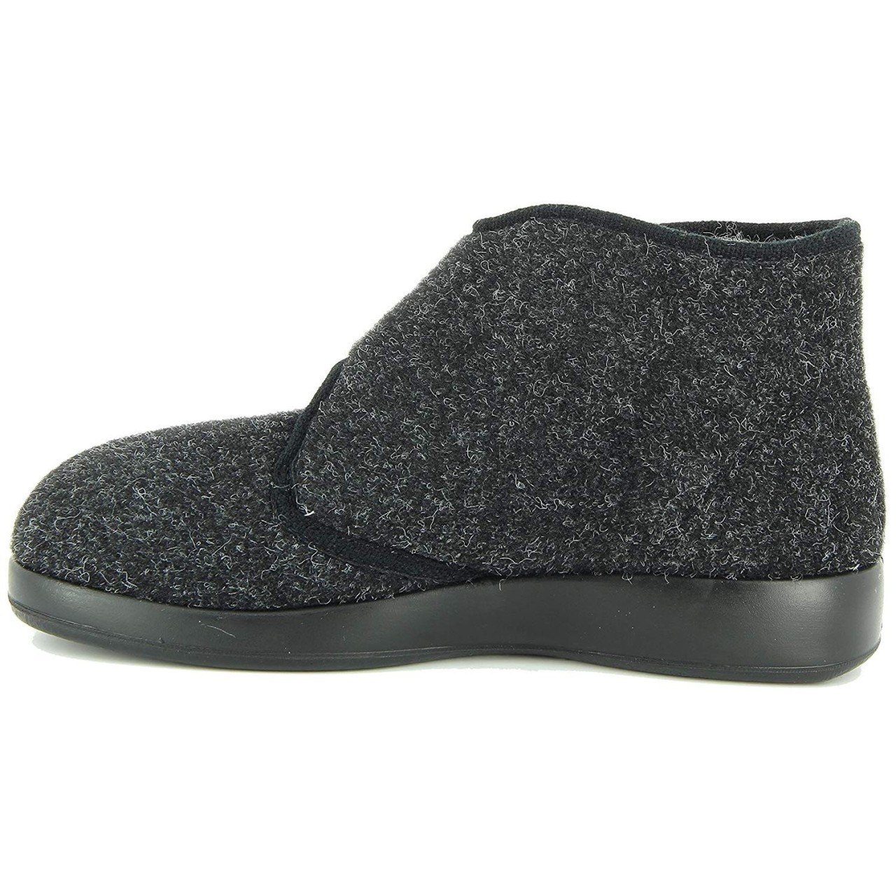 FLORETT Hausschuhe schwarz Varomed-60822 schw.mel.