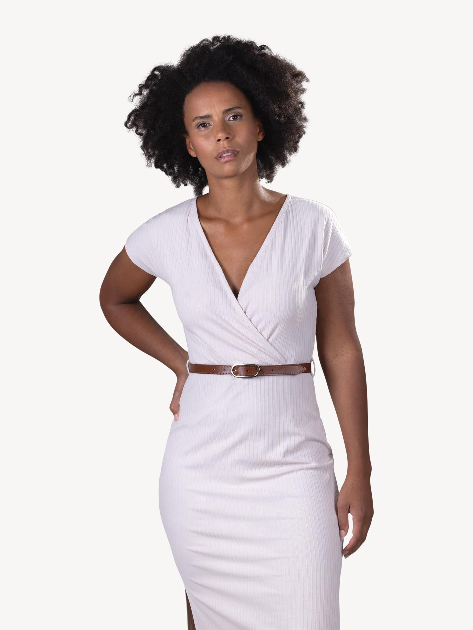 Ceinture en cuir - marron