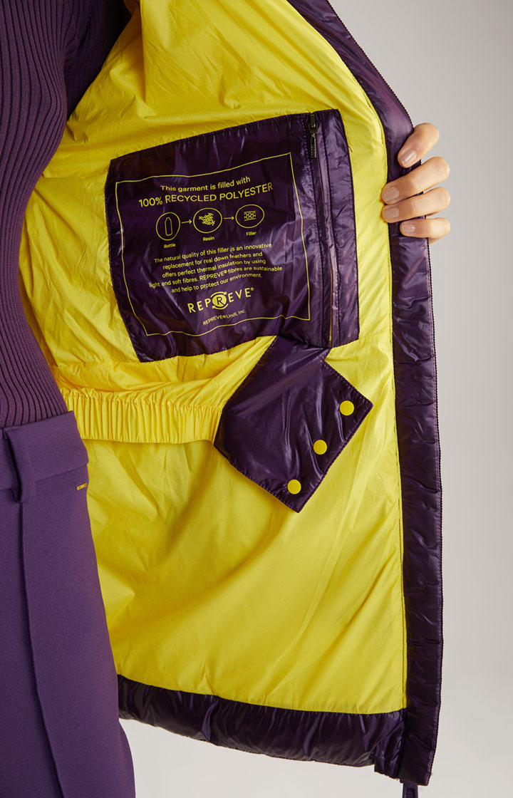 Steppjacke in Lila