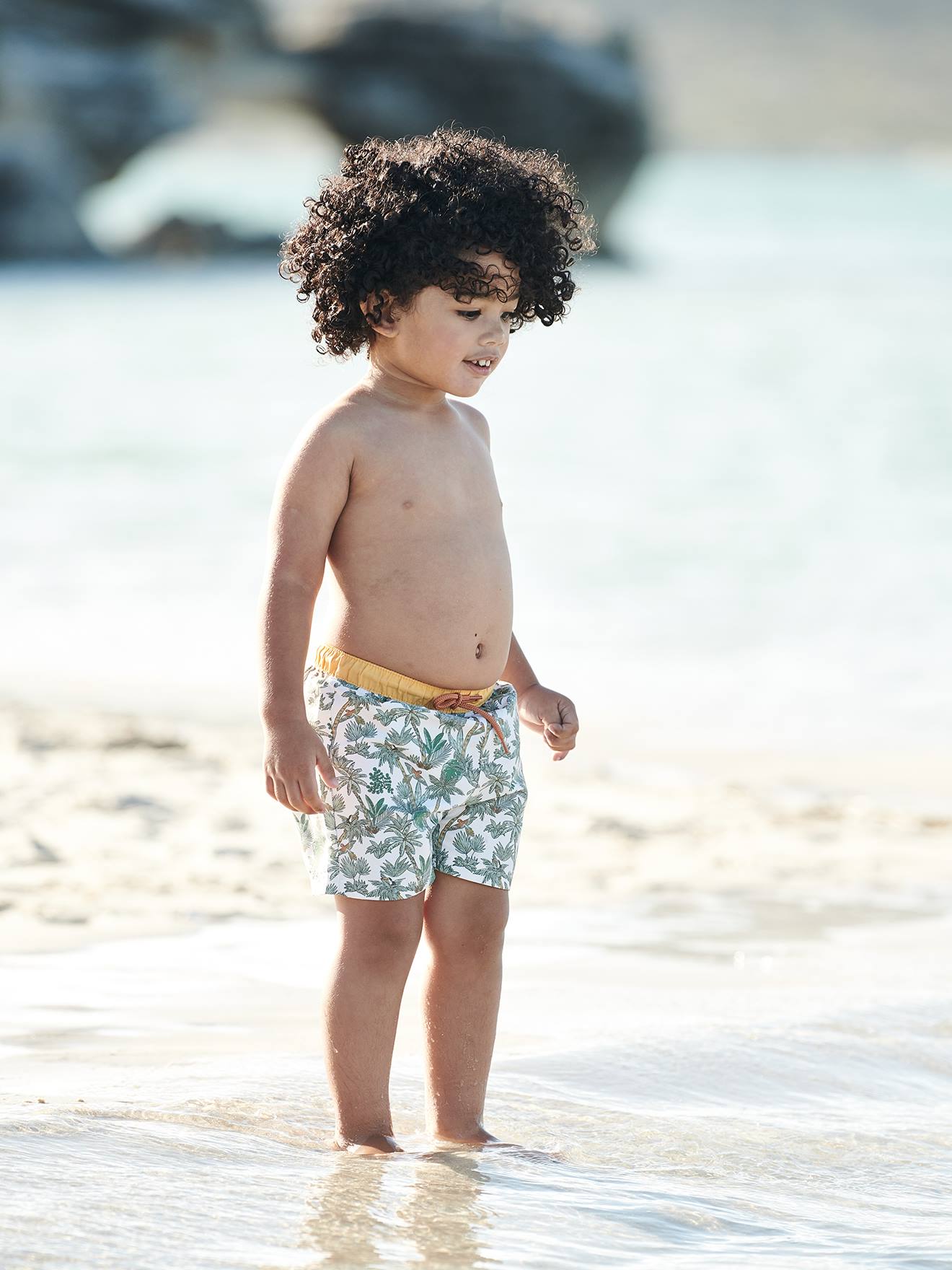 Short de bain imprimé bébé garçon vert