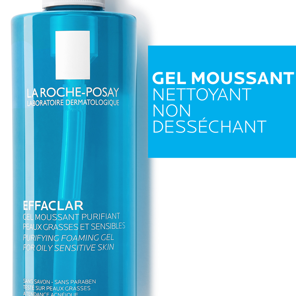 La Roche-Posay Effaclar Gel Moussant Purifiant Nettoyant & Démaquillant
