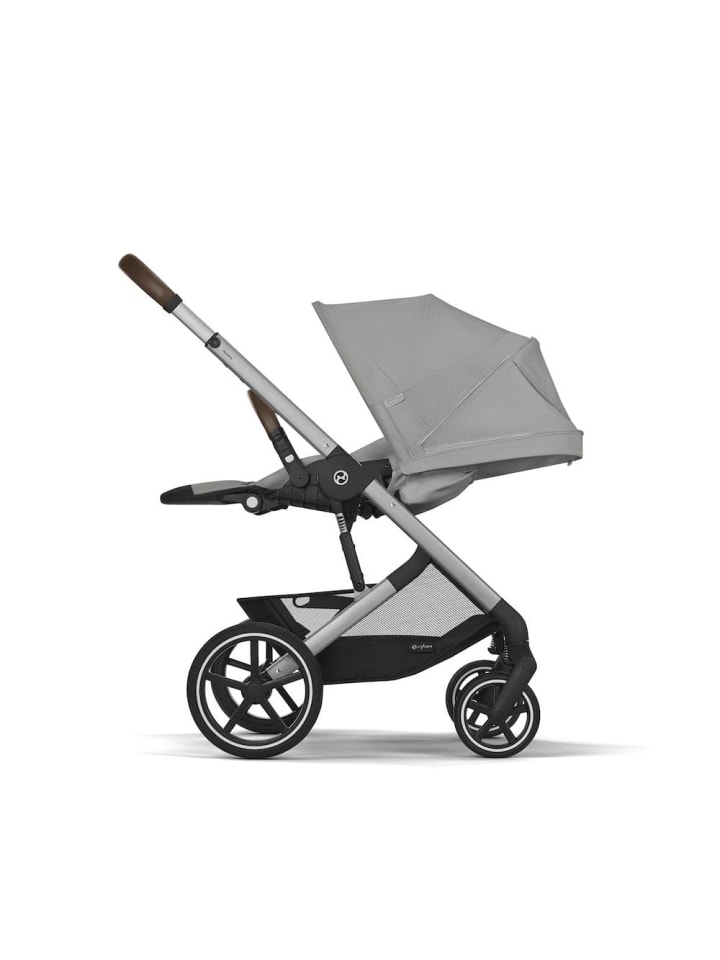 Cybex Cybex Balios S Lux Kinderwagen - Farbe: Stone Grey / Gestell Silber günstig kaufen onesize
