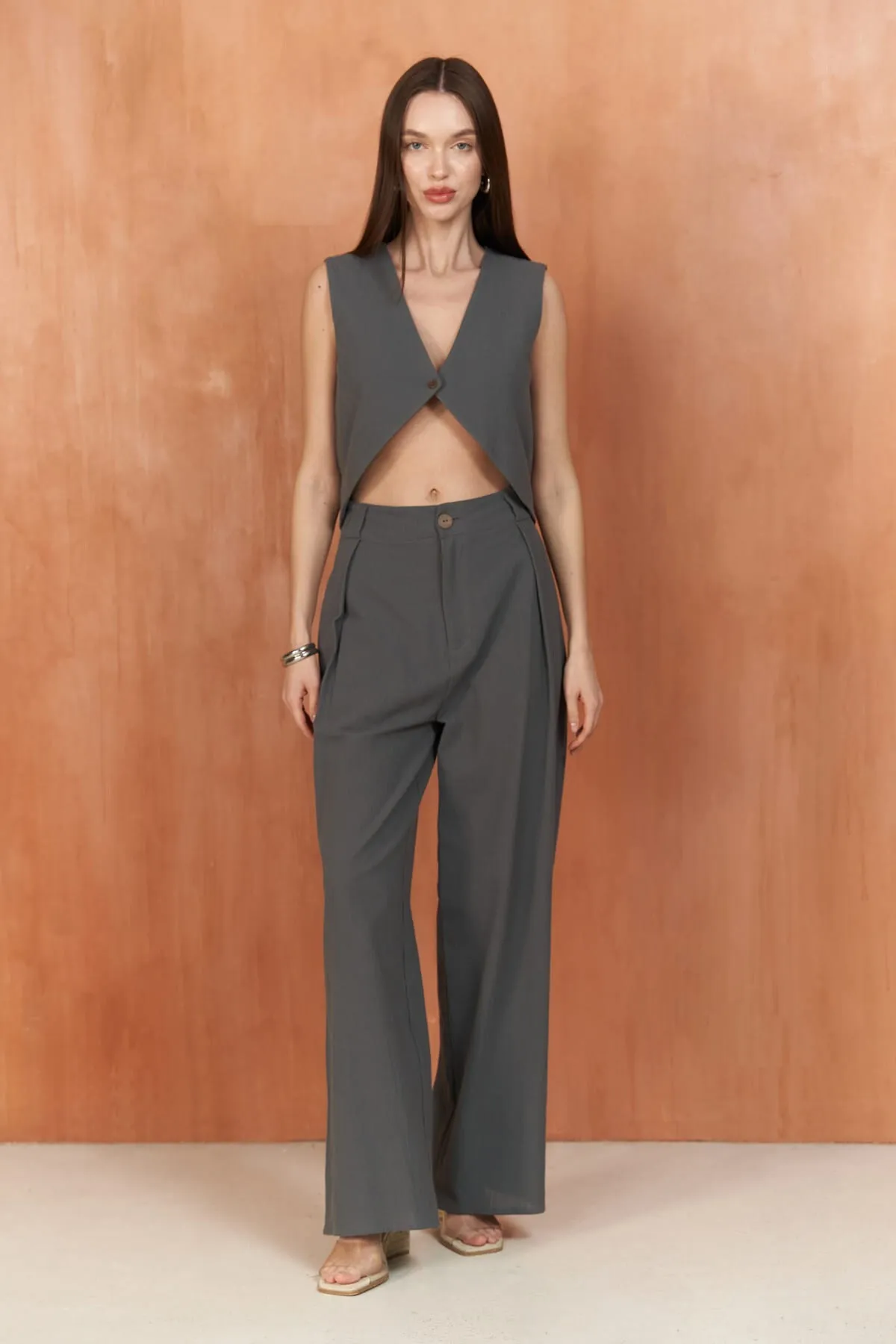 BOHEMAİ  Montana Anthrazit Weste Hosen Set