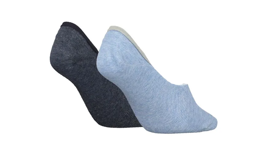 Calvin Klein Damen Füßlinge Low Cut 2er Pack light blue melange
