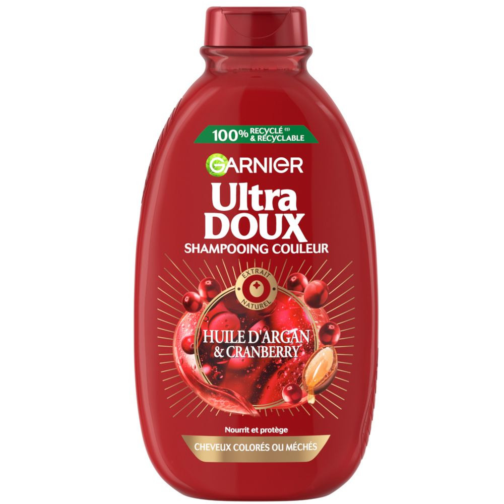 garnier Ultra Doux Argan et Cranberry Shampooing à l'Huile d'Argan et Cranberry Maxi Format