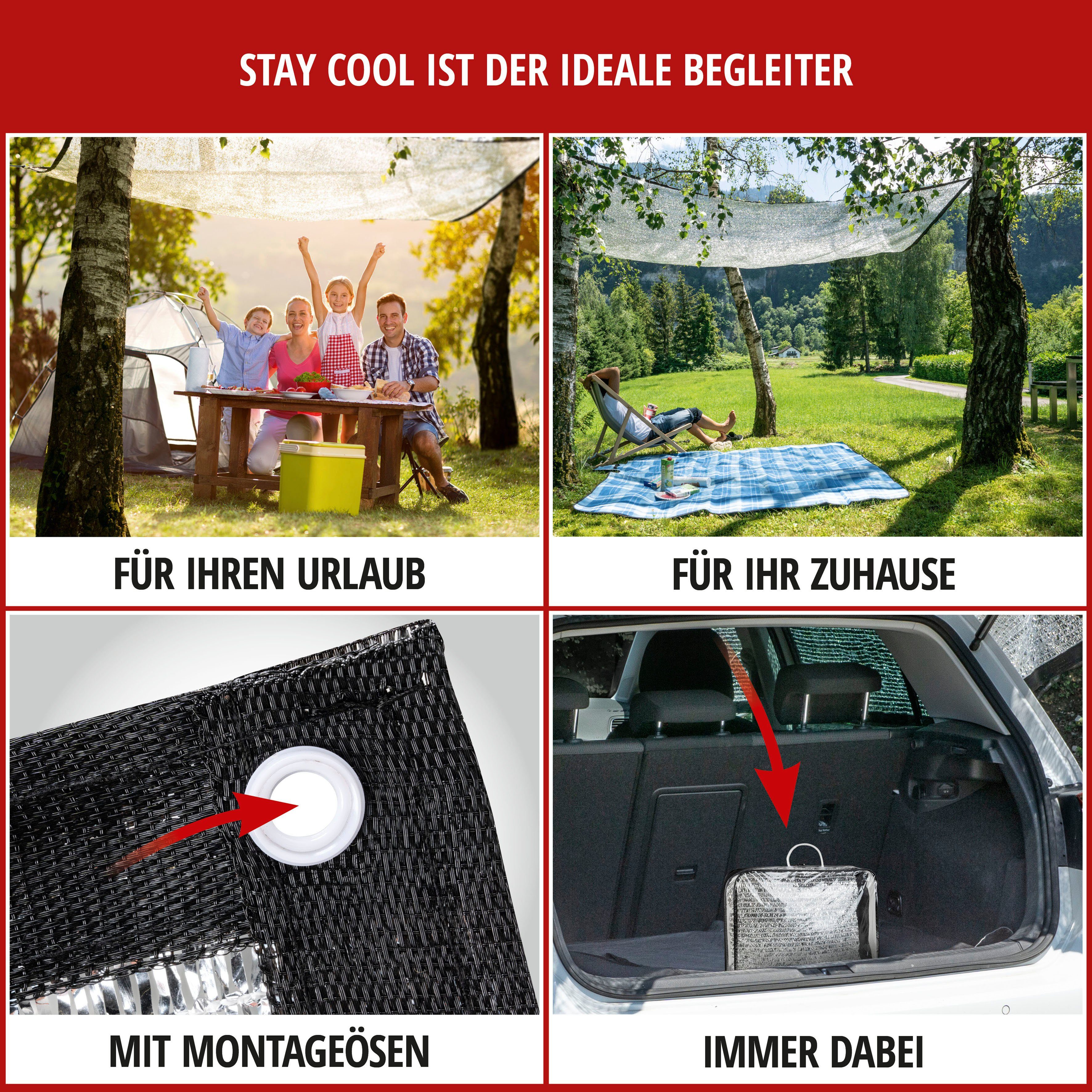 WALSER Autosonnenschutz Netz Stay Cool, 400 x 300 cm, 3 x 4 Meter