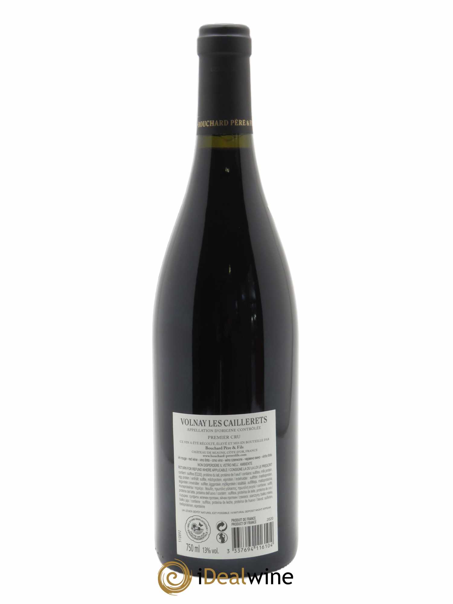 Volnay 1er cru Caillerets - Ancienne Cuvée Carnot Bouchard Père & Fils  2020 - Lot de 1 Bouteille