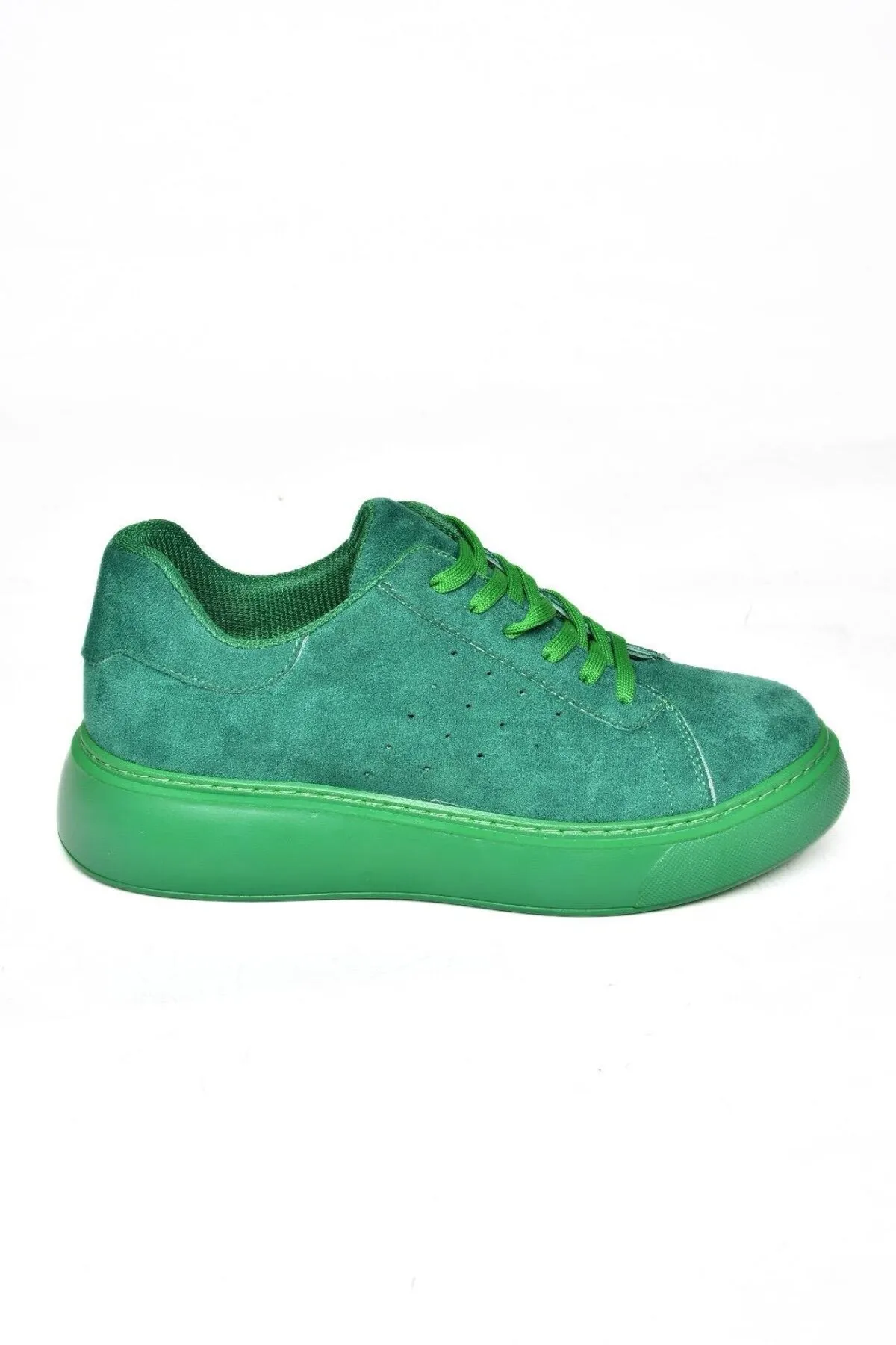 Fox Shoes  P602045002 Grüne Wildleder-Sportschuhe für Damen