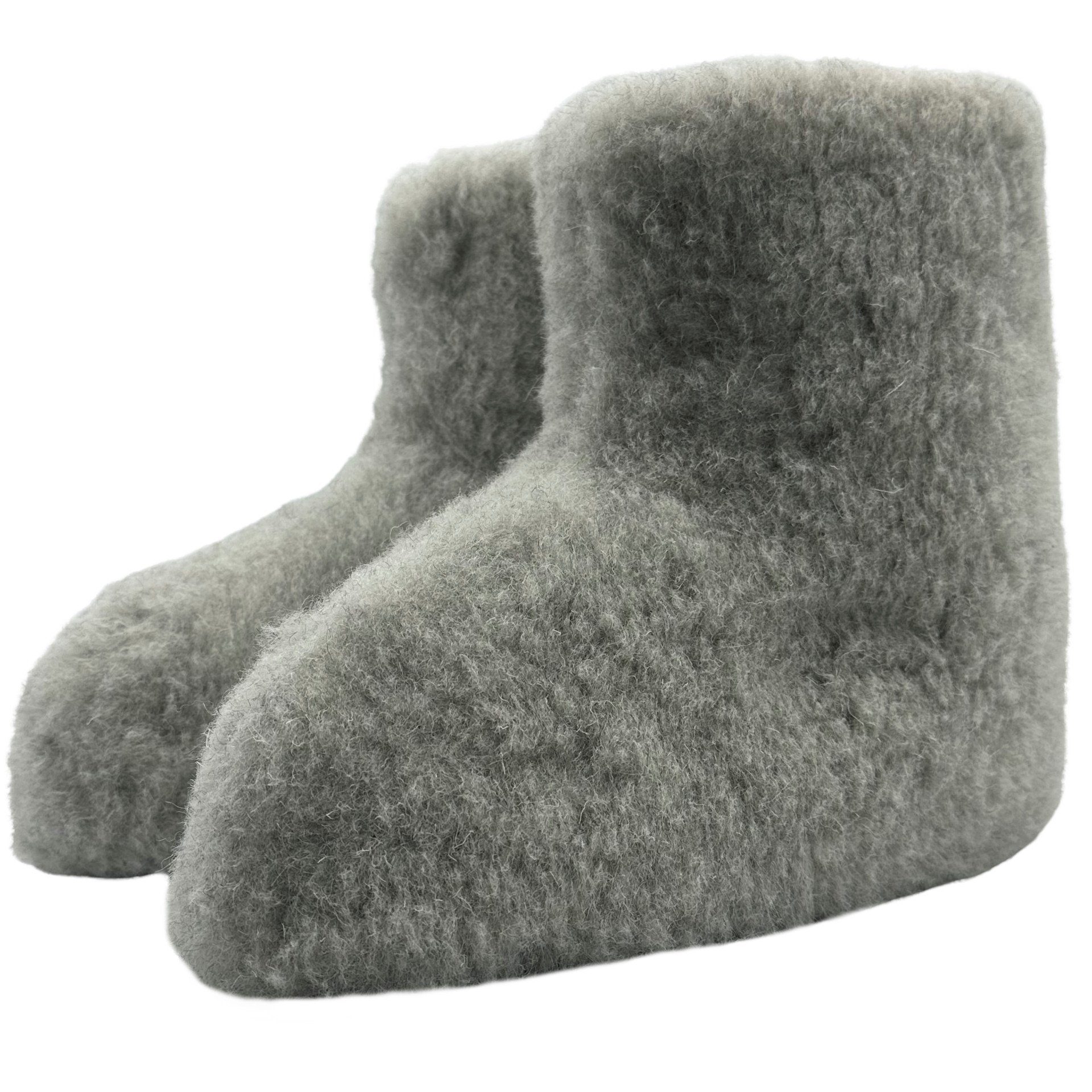 em-ka Hüttenschuhe Schurwolle Winter Warme Wollsocke Hausschuhe Hausschuh Hausschuh Schafwolle, Lammwolle, Damen, Herren, Naturprodukt, Hausstiefel, Füßwärmer