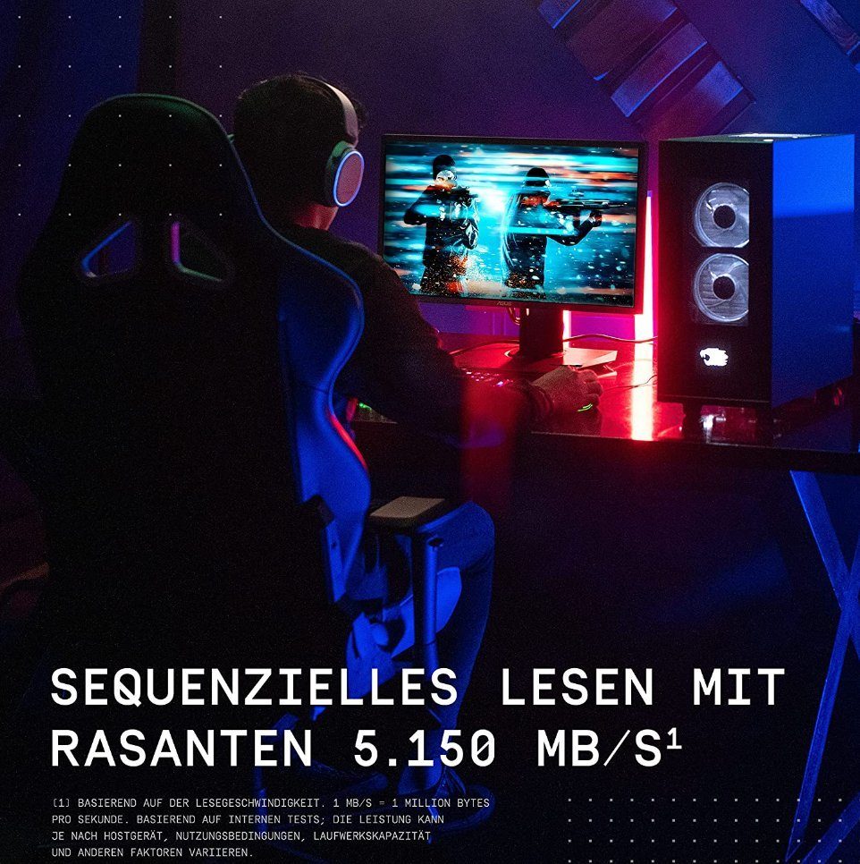 WD_Black SN770 NVMe Gaming-SSD (250 GB) 5150 MB/S Lesegeschwindigkeit, 4900 MB/S Schreibgeschwindigkeit, Formfaktor: M.2 2280