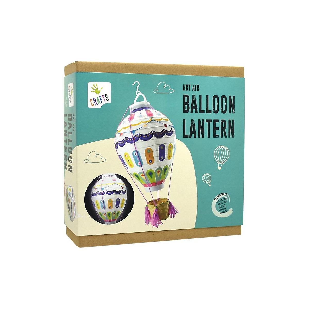 CRAFTS Bastelset - Heißluftballon-Laterne