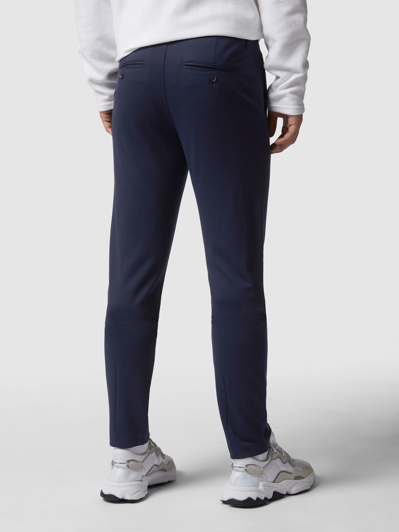 Chino mit Stretch-Anteil in dunkelblau