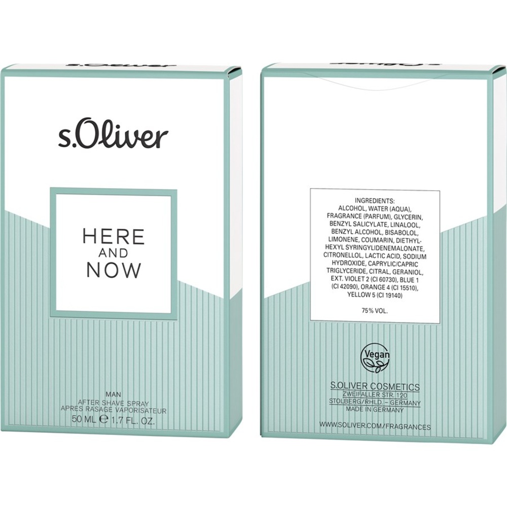 s.Oliver Here And Now After Shave Lotion Après-rasage