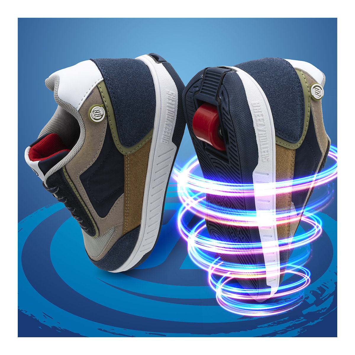 Schuhe mit Rollen 