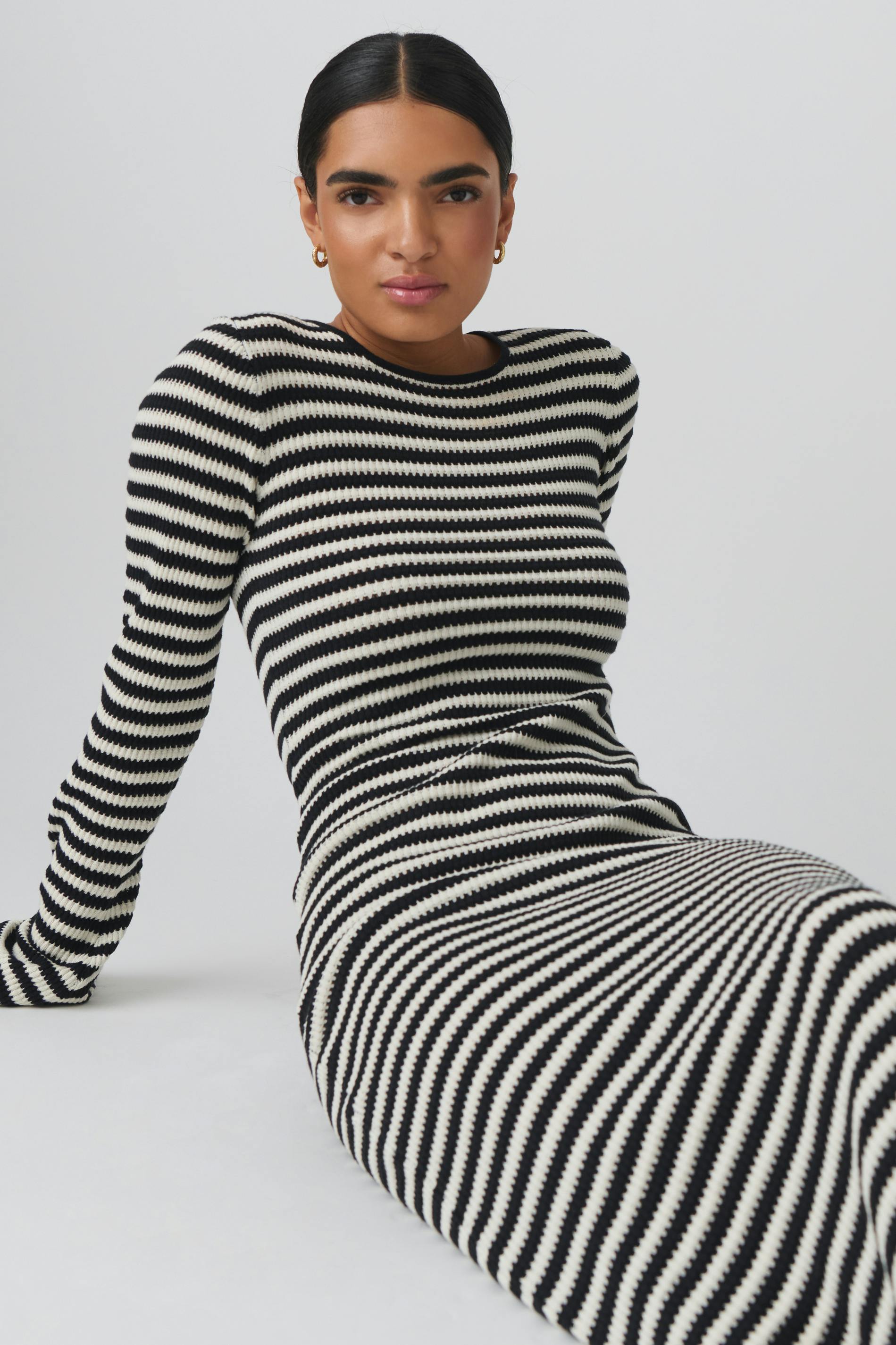 Knitted pointelle dress