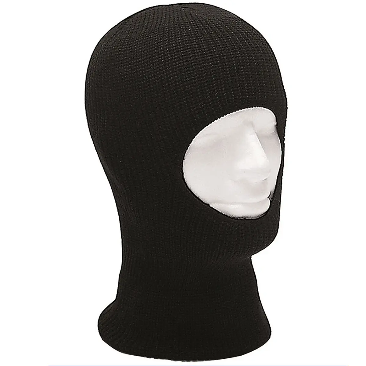 Balaclava 1-Loch Polyacryl schwarz
