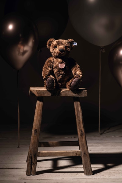 55PB Teddybär, 35 cm, hellbraun