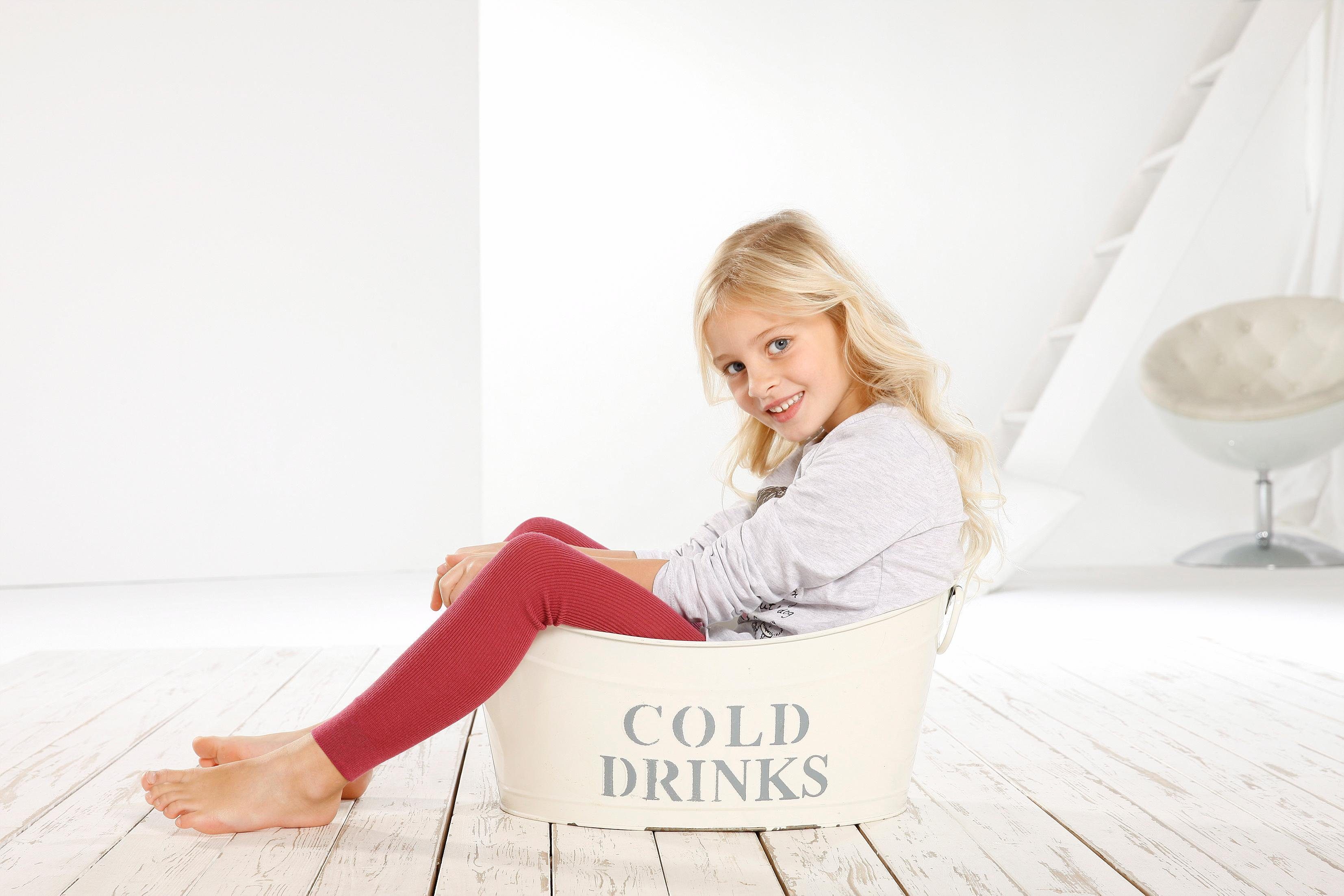 Rogo Strickleggings (Packung, 3-tlg) in Feinrippqualität