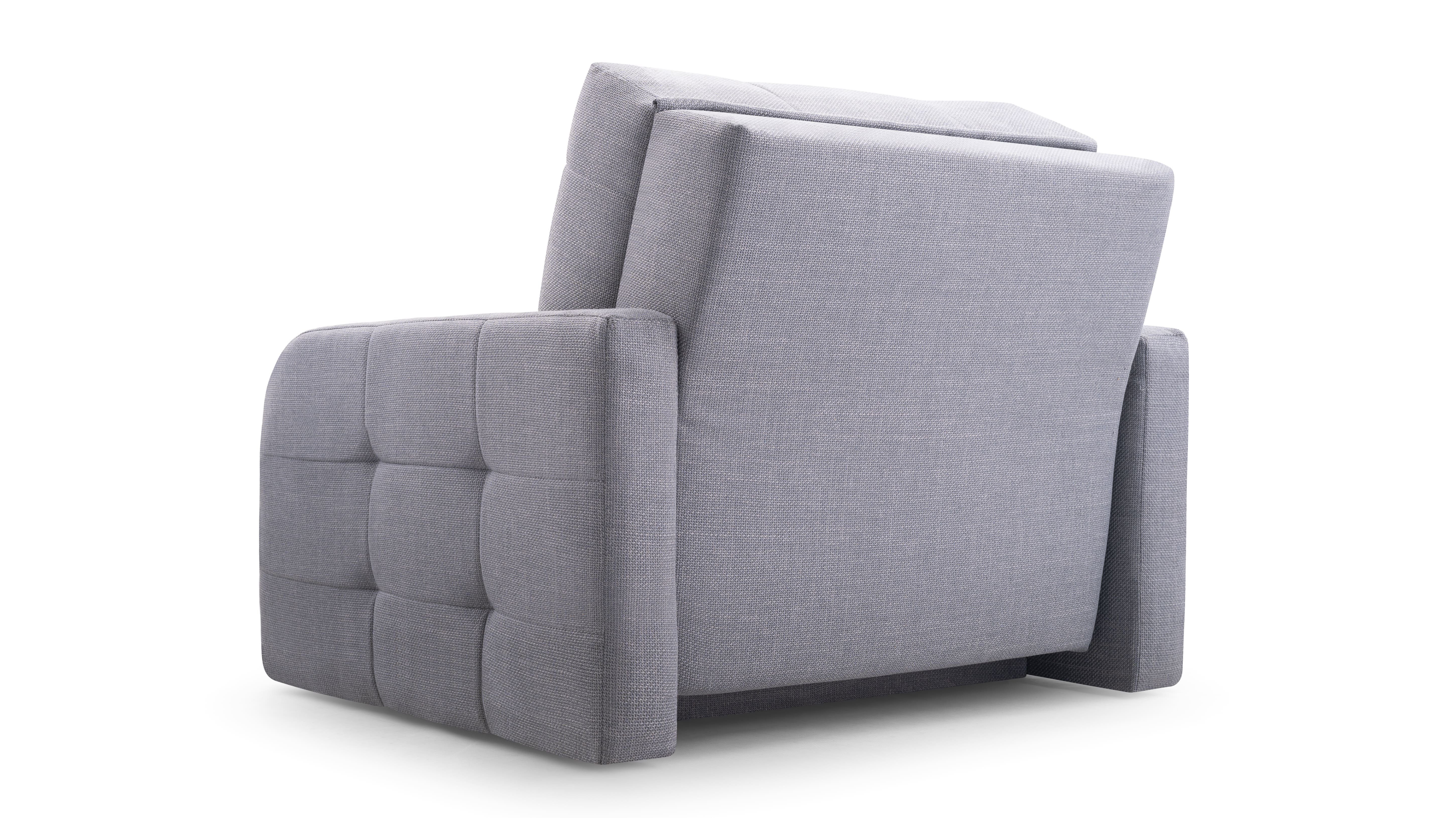 MOEBLO Kindersofa Porto 80, Schlafsessel Sofa Sessel, mit Schlaffunktion, mit Bettkasten