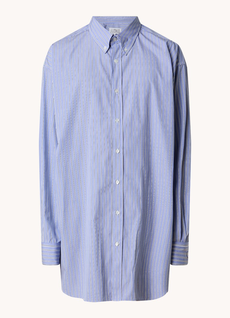 Camisa oversized Maison Margiela com estampa listrada