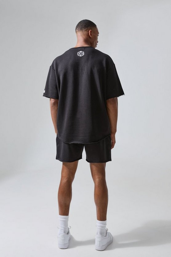 Man Active X Og Gym Oversize T-Shirt mit rohem Saum