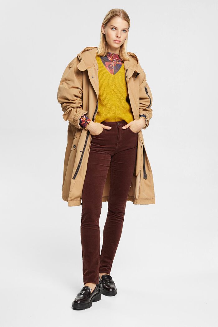 Mid-Rise-Cordhose