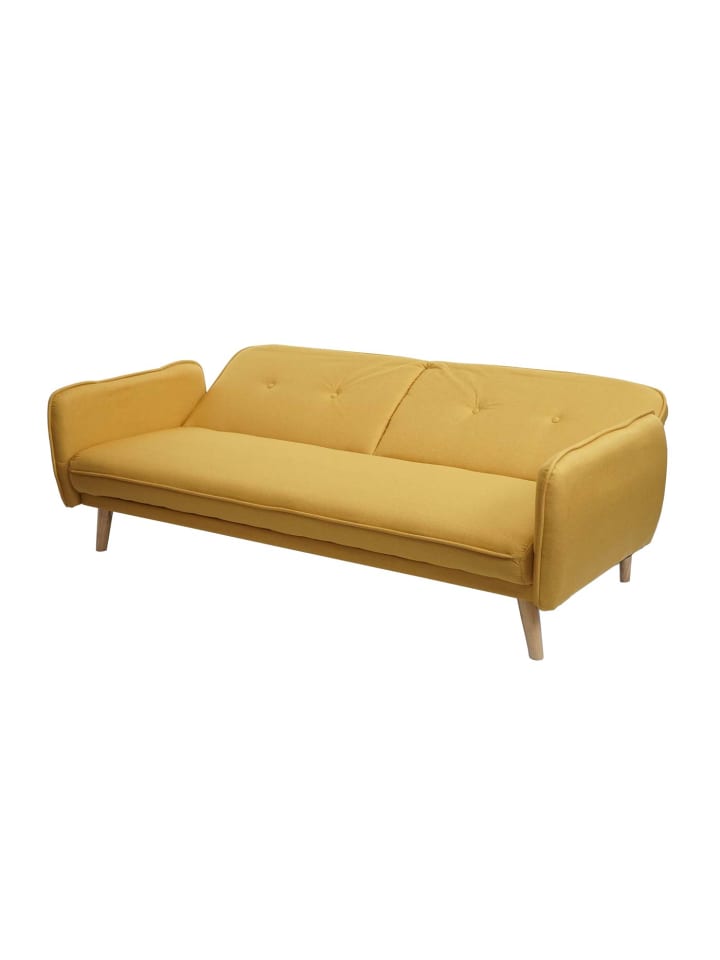 MCW Schlafsofa mit Schlaffunktion J18, Gelb günstig kaufen onesize
