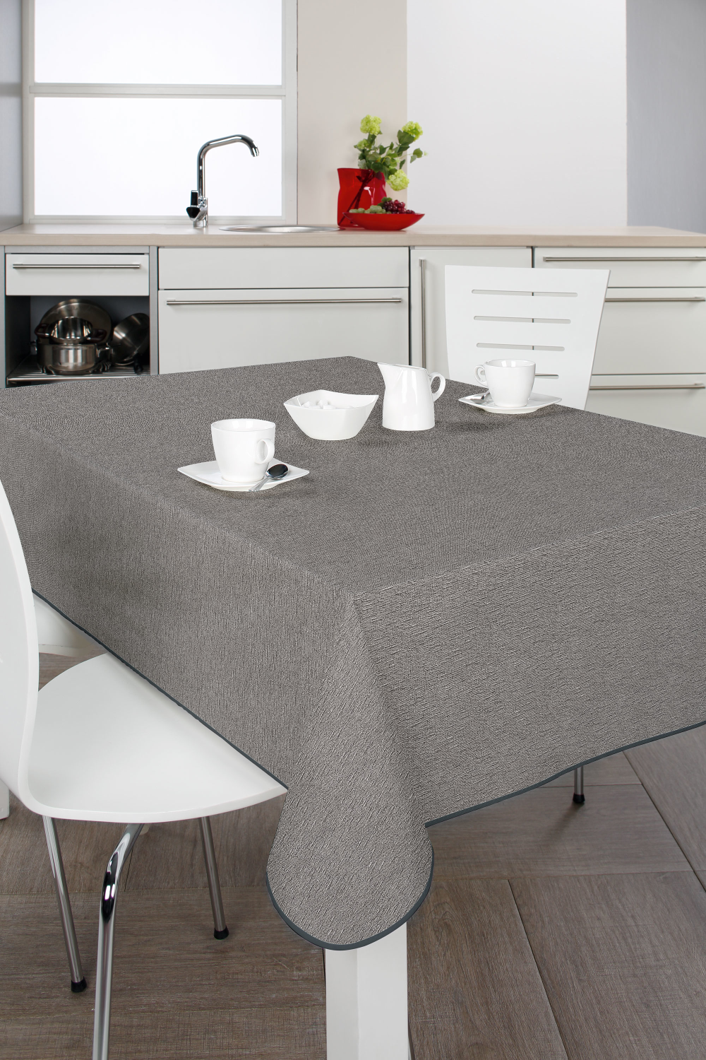 Tischdecke Milano silbergrau