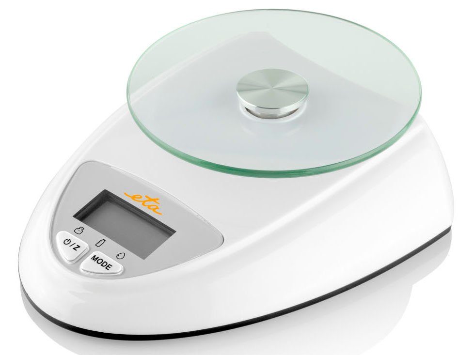 eta Küchenwaage ETA777890000, (1-tlg), bis 5kg, Genauigkeit 1g, TARE, Touch-Steuerung