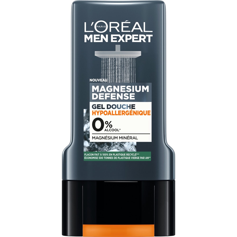 L'Oréal Paris Men Expert Magnesium Defense Gel DoucheHypoallergénique 0% Men Expert Magnesium Defense Gel DoucheHypoallergénique 0%