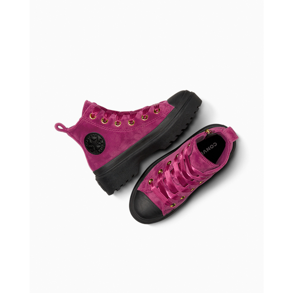 Converse Chuck Taylor All Star Lugged Lift Platform Velvet A05443C / lila