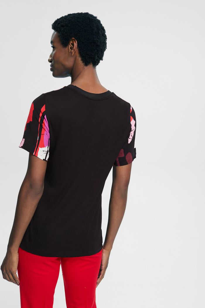 T-Shirt mit Muster, LENZING™ ECOVERO™