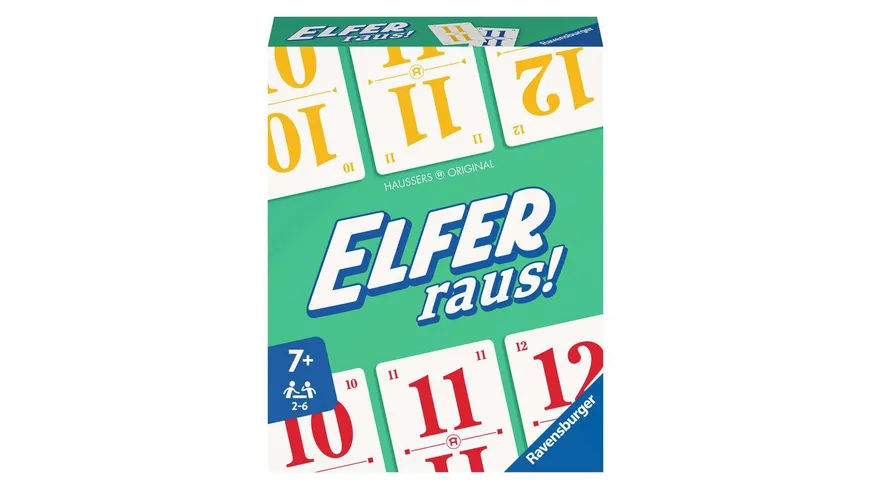 Ravensburger Spiel - lfer raus! Der Klassiker, Kartenspiel 2 - 6 Spieler, Spiel ab 7 Jahren für Kinder und Erwachsene