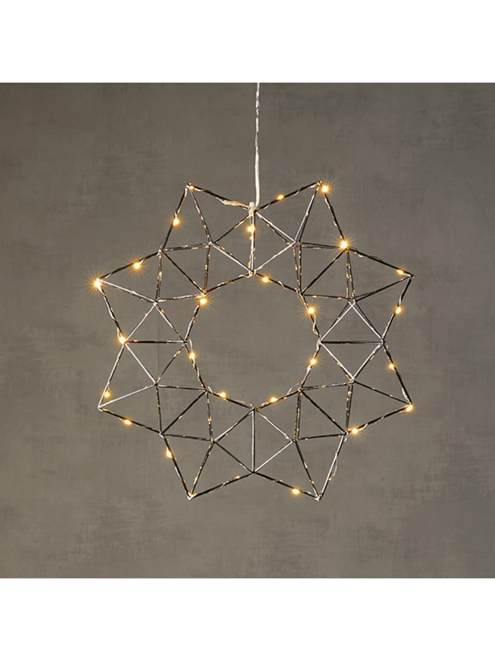 STAR Trading LED Deko-Kranz 'Edge, silber, Ø 40cm günstig kaufen onesize