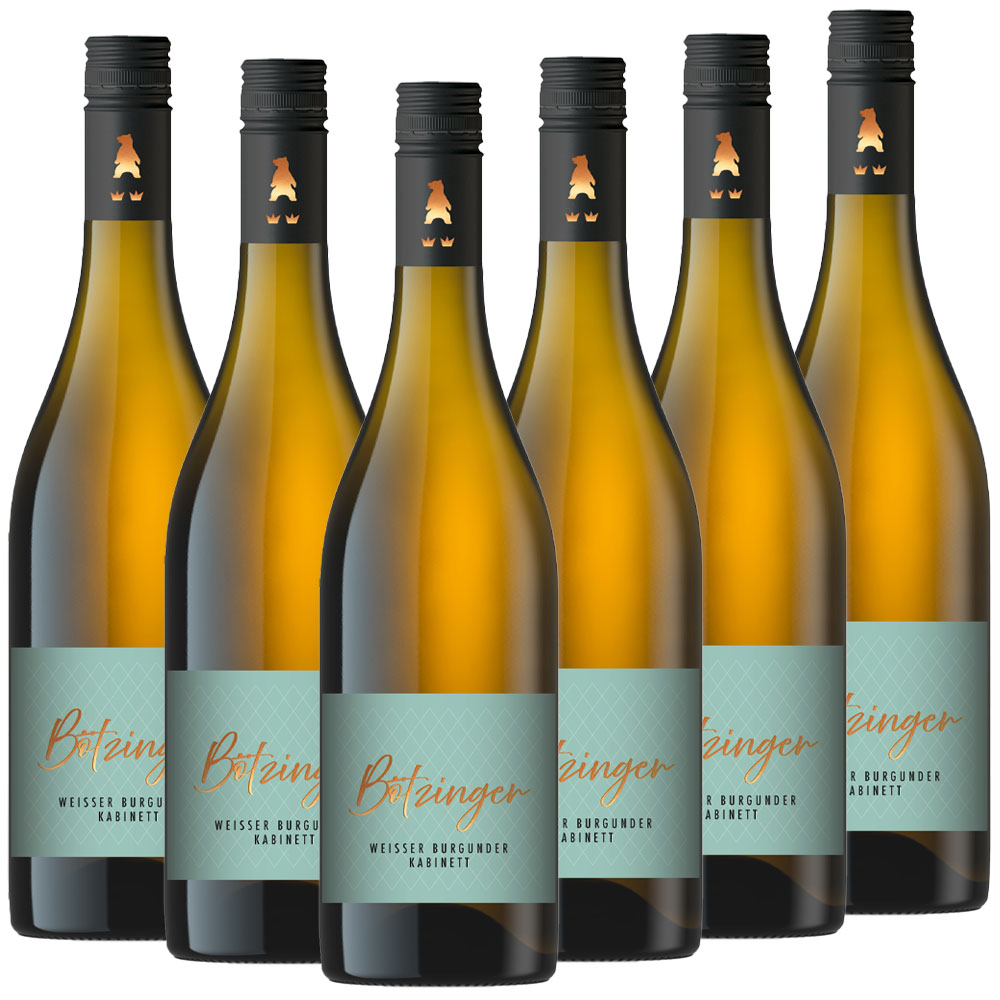Winzergenossenschaft Bötzingen Der Bötzinger - Weißer Burgunder Kabinett halbtrocken - 6er Karton