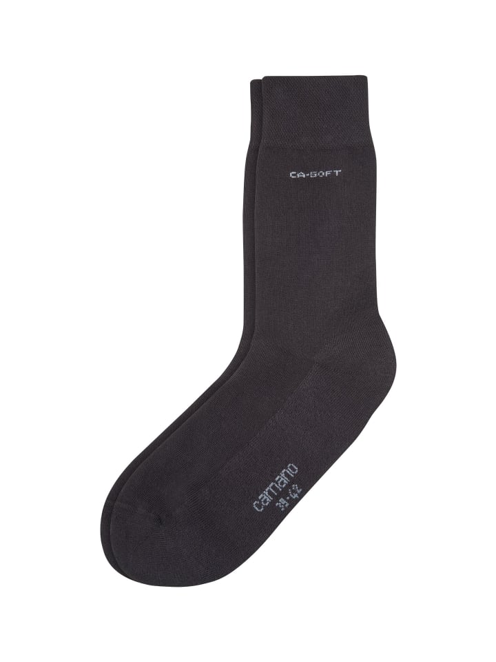camano Socken 4er Pack ca-soft in Schwarz günstig kaufen