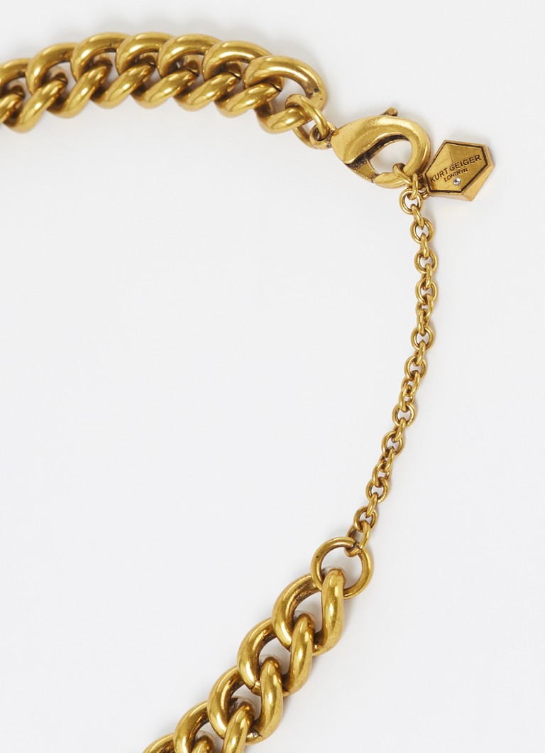 Collana a maglie a forma di aquila di Kurt Geiger con zirconi cubici