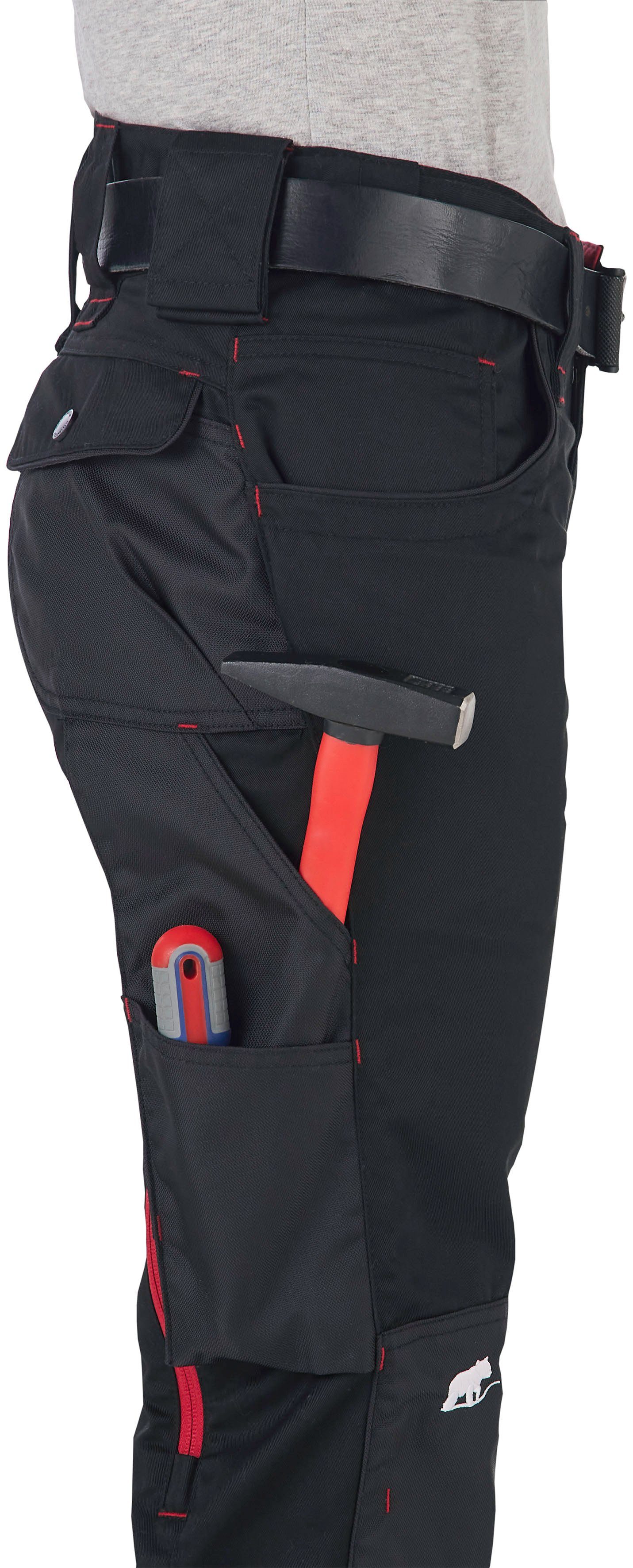 Northern Country Arbeitshose (langlebig durch 3-fach Innenbeinnaht + Verriegelungspunkte, 9 Taschen) für Damen mit Cordura®Verstärkungen und Reißverschlussbelüftung