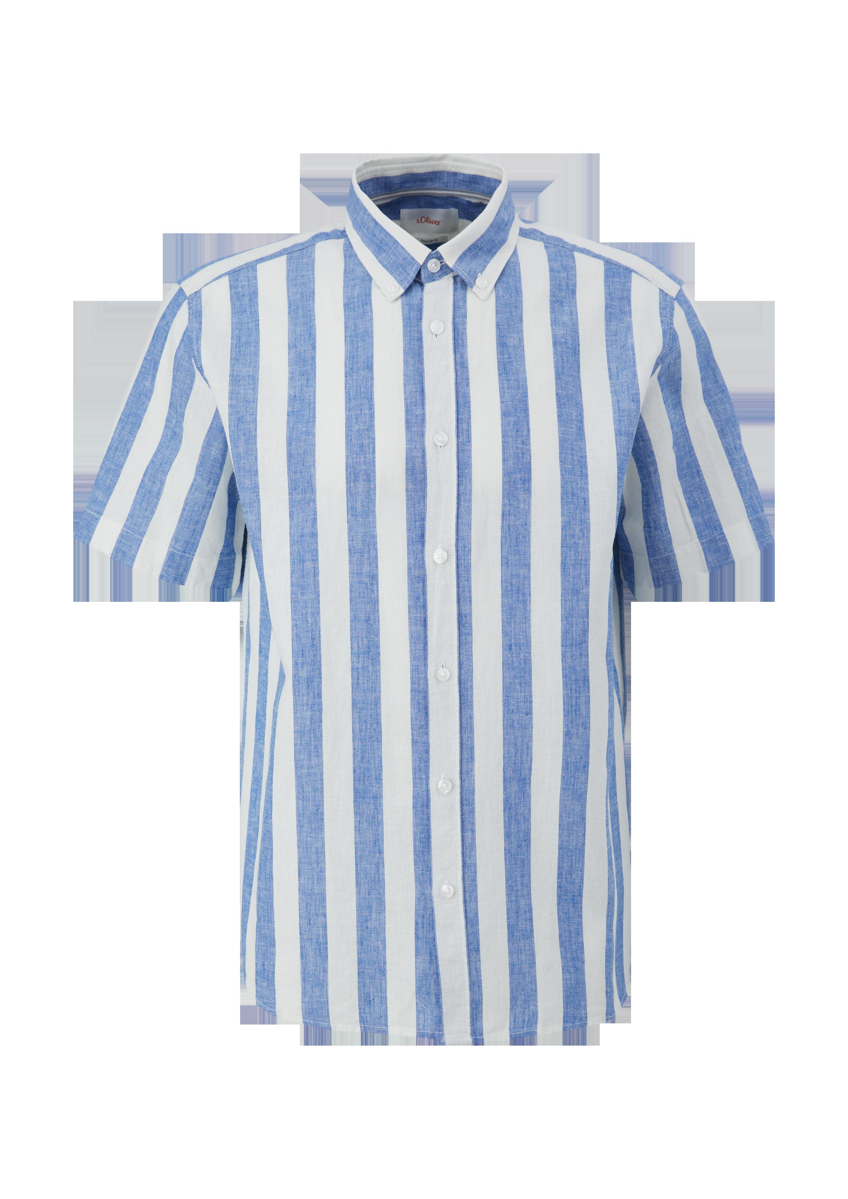 Regular: Button Down-Hemd aus Leinenmix  2130997-55G5