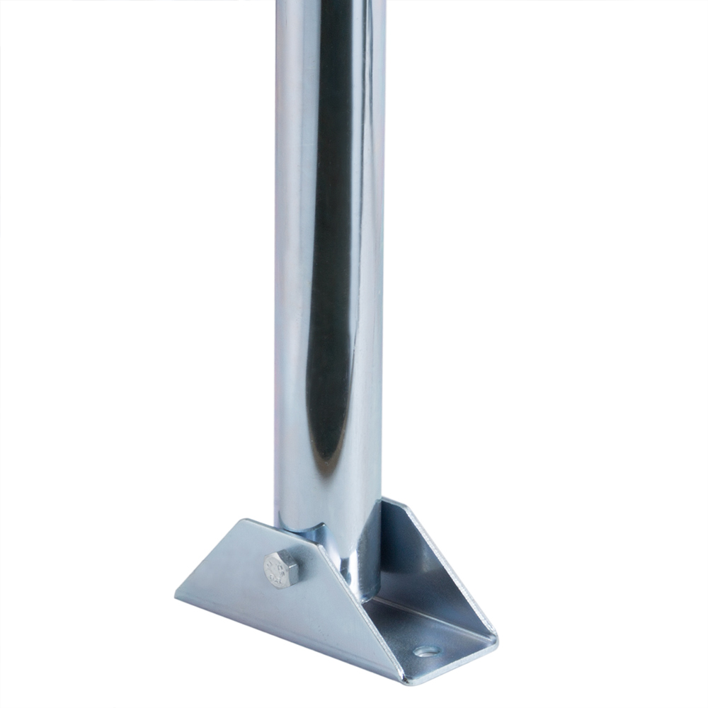 DEUBA Deuba® Parkplatzsperre Bogen 80 x 47 x 44cm rot/silber