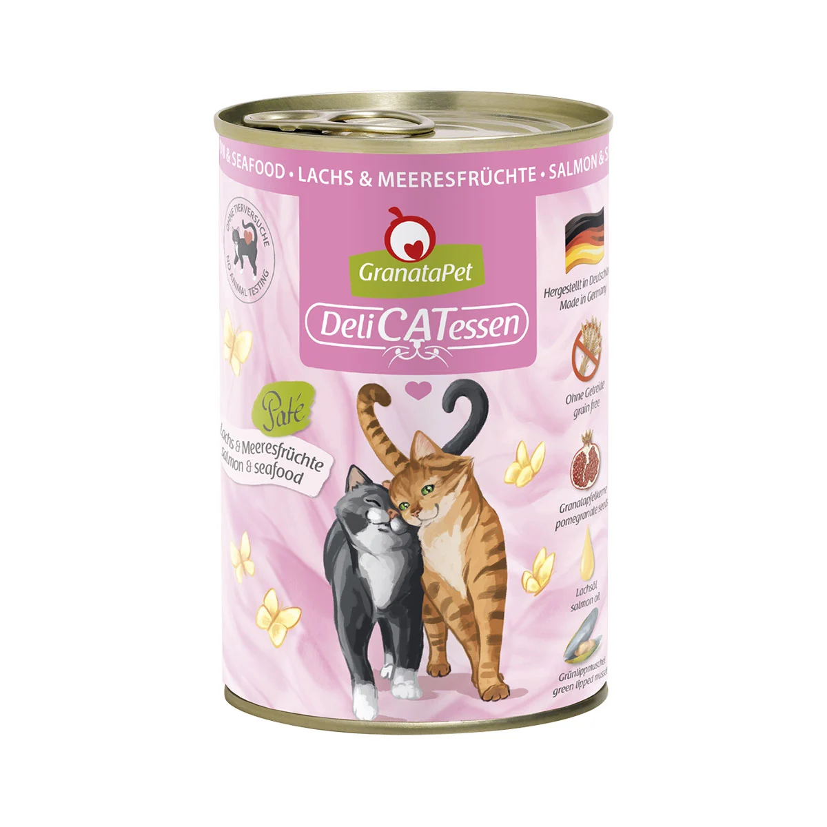 GranataPet Katze - Delicatessen Dose Lachs & Meeresfrüchte