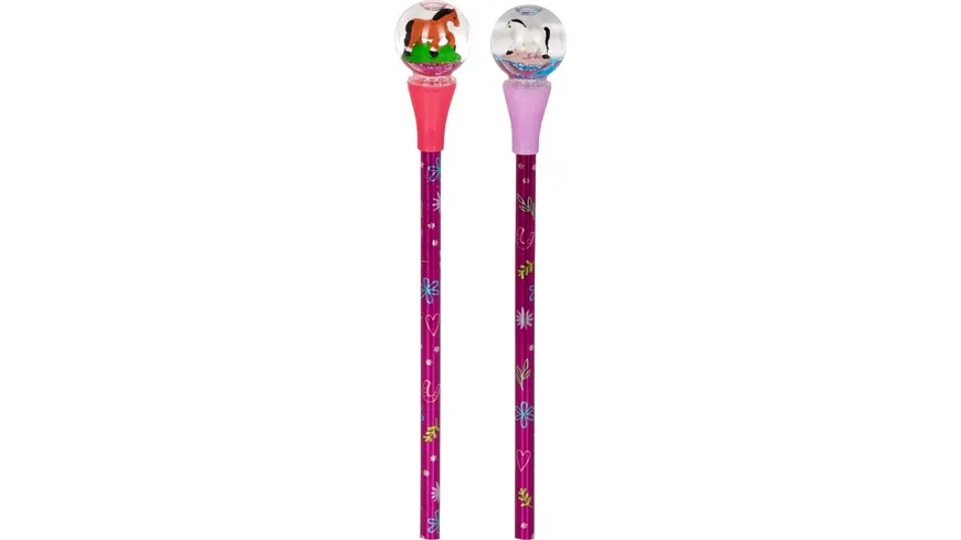 Die Spiegelburg - Glitzerkugel-Stift - Pferdefreunde, sortiert, 1 Stück