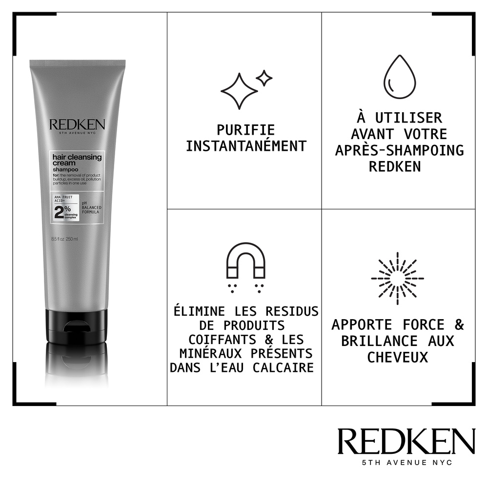 Redken Hair Cleansing Cream Shampoing détox purifiant