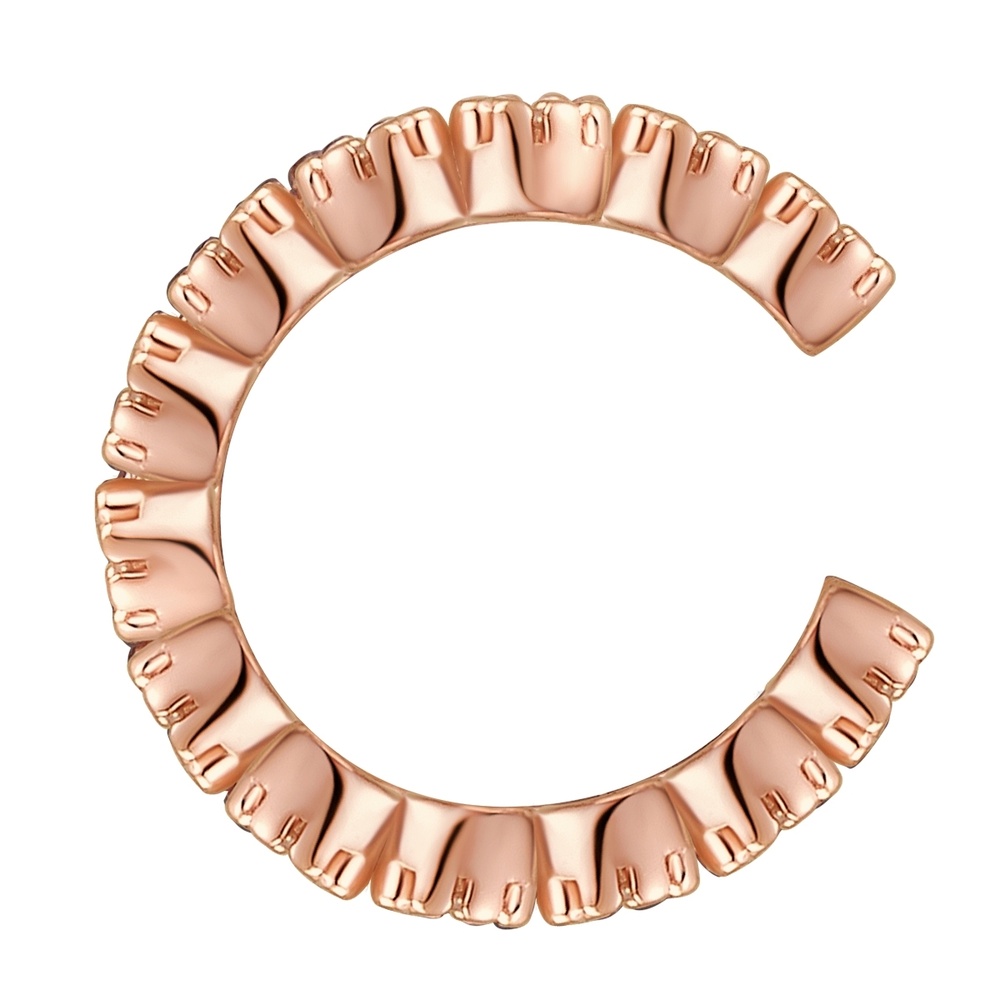 Glanzstücke München Manchette d'oreille en argent Argent sterling Oxyde de zirconium (CZ) en Or rose Boucles d'oreilles