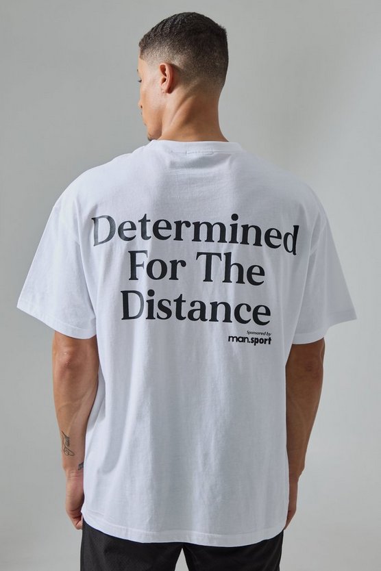 Oversize T-Shirt mit Active Slogan