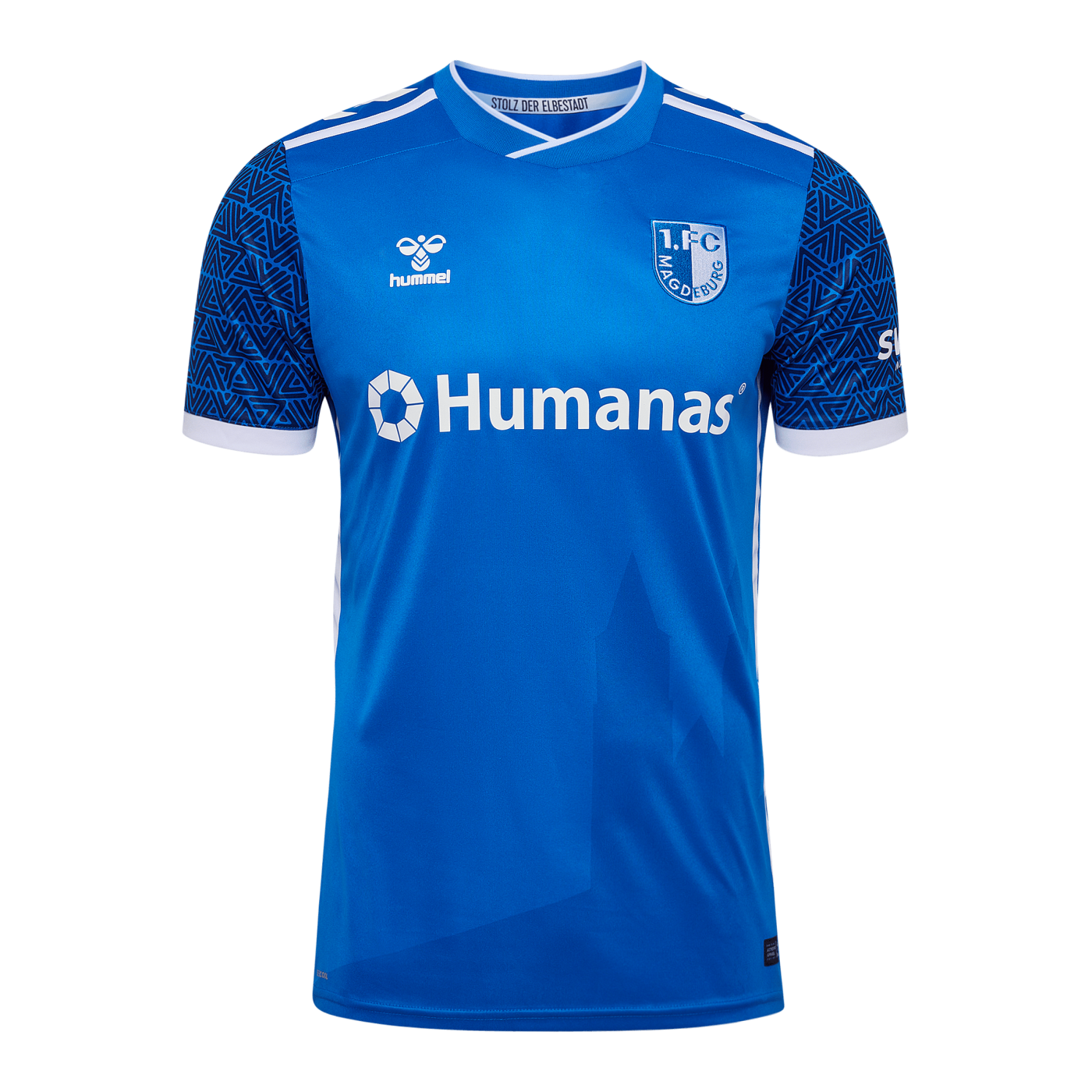 Hummel 1. FC Magdeburg Trikot Home 2024/2025 Kids Blau F7251